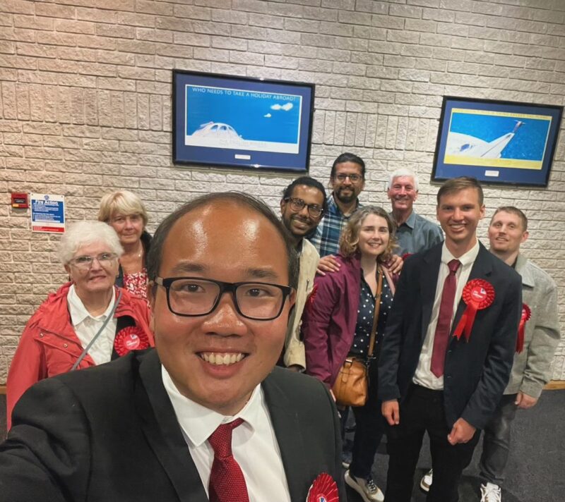 Torbay Labour at the election count on the 4th of July